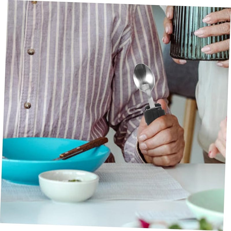 ملعقة ثقيلة التكيف للمسنين وذوي الإعاقة بمقبض مضاد للانزلاق - Image 5